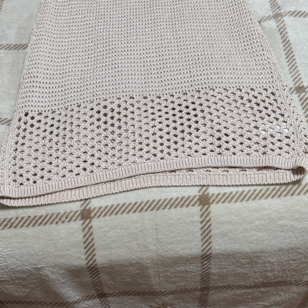 Ann Taylor Beige Knit Midi Skirt - Picture 4 of 6